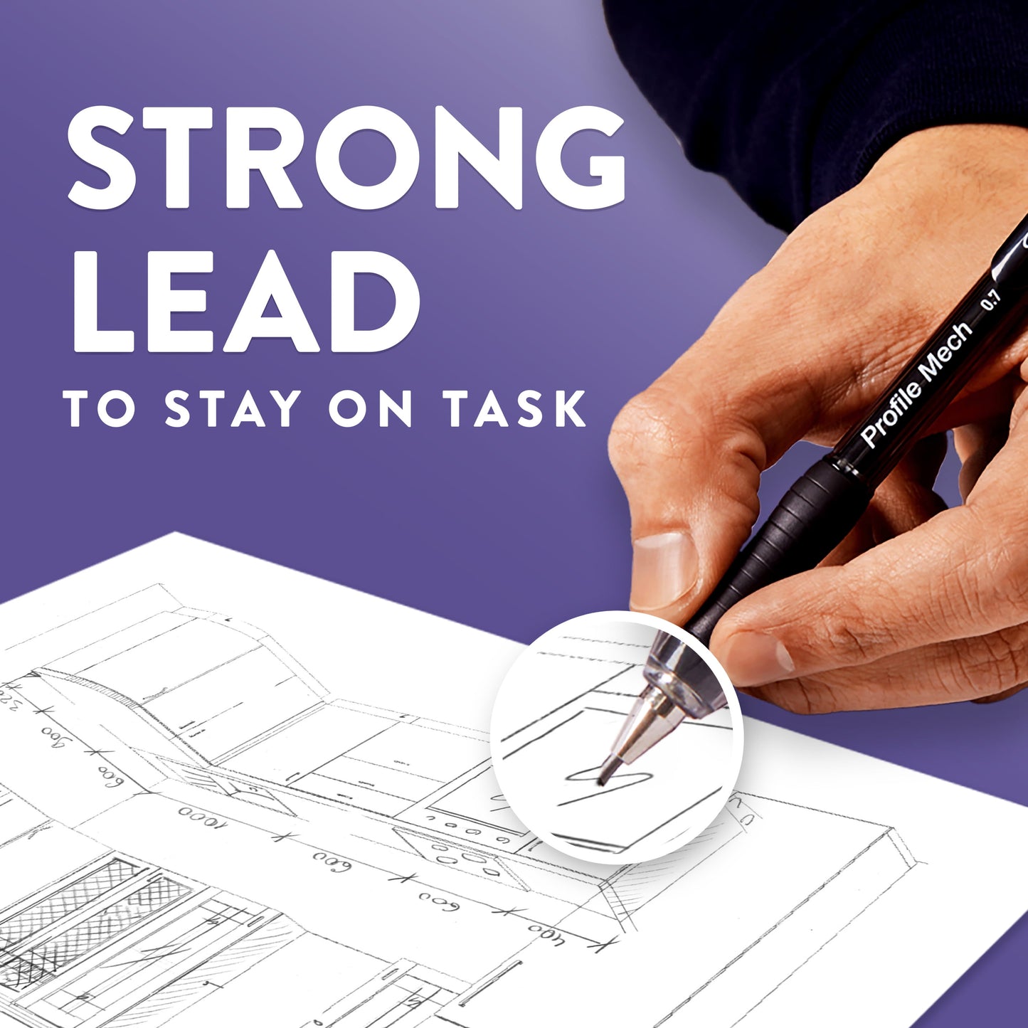 Paper Mate Profile Mechanical Pencil Set, 0.7Mm #2 Pencil Lead, Assorted Barrel Colors, 8 Count