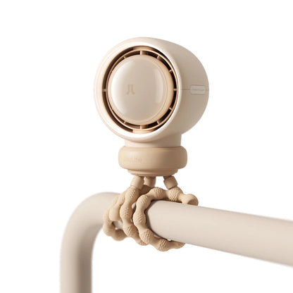 Baby Stroller Fan Portable, Small Battery Operated Fan, Car Seat Fan with 5 Speeds, Air Purify and Air Enhance Tech, Bladeless, Food-Grade Gifts Fan for Outdoor, Treadmill, Golf